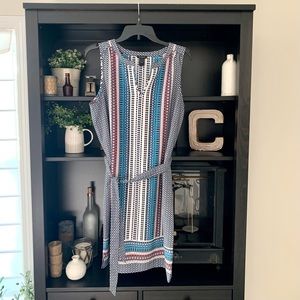 Ann Taylor Belted Shirt Dress Pattern Fall Transition Dress Large